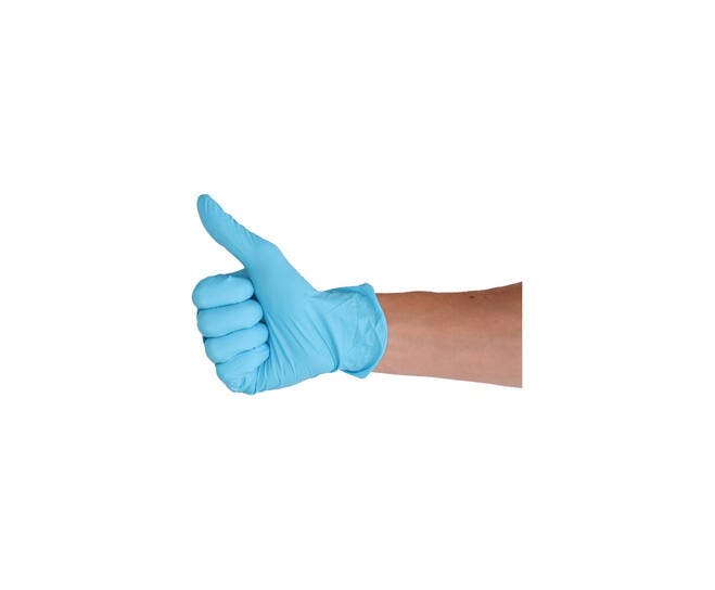 CMT 100 Nitril handschoen poedervrij blauw 4