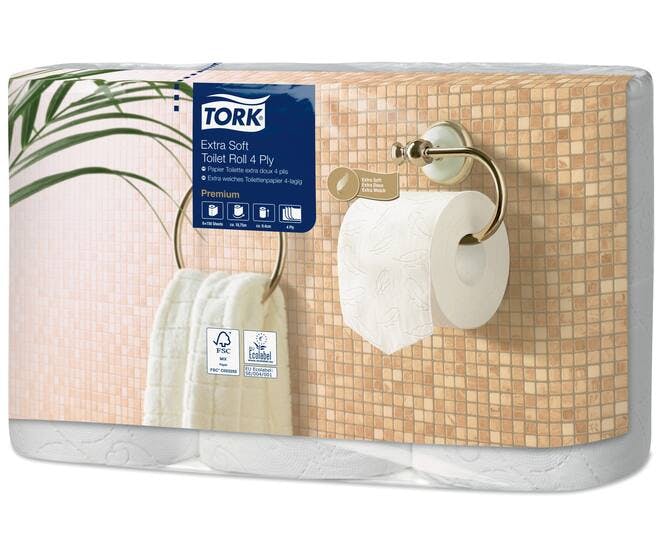 Tork 110406 Premium toiletpapier 4-laags extra zacht 150vel per rol pak 42rol 1