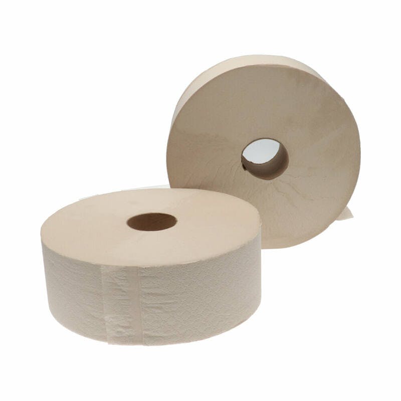 CMT 230381 Toiletpapier, Jumbo, 2-laags gerecycled, wit, doos 6 rol