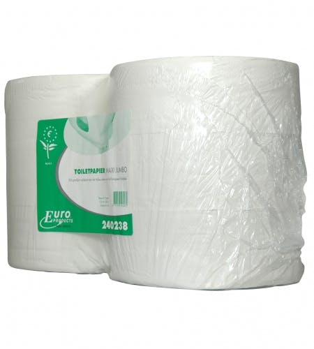 Toiletpapier Euro 240238 maxi jumbo recycled 2 laags 380 mtr - 6 rol  1