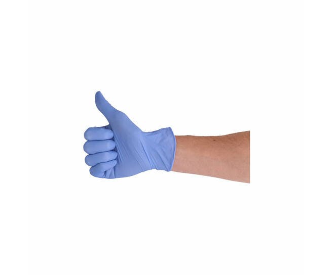 CMT 3010 soft nitril handschoenen violet blauw poedervrij 4