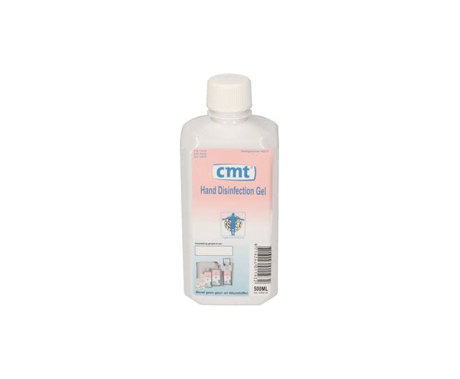 CMT Hand Disinfection alcoholgel 500 ml flacon voor zeiden
