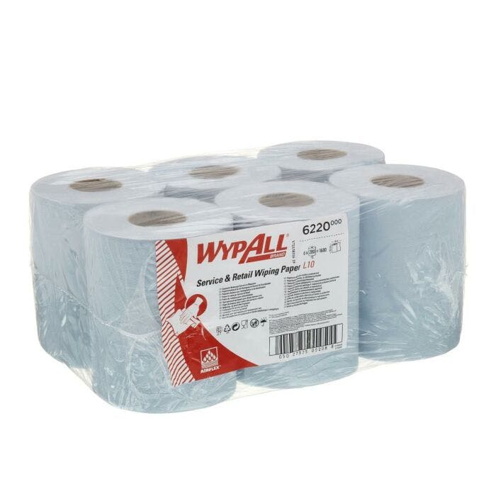 Kimberly clark 6220 WypAll Reach papieren doekjes blauw pak 6rol 1