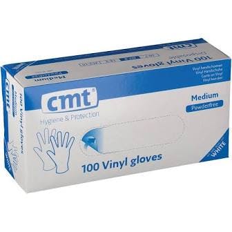 CMT vinyl handschoenen poedervrij wit 2