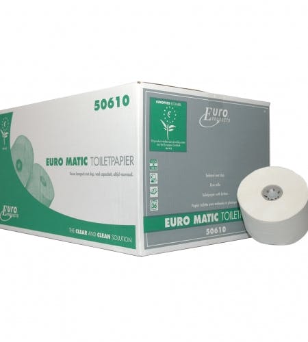 Toiletpapier P50610 Euro met dop recycled 2L 100 mtr doos 36 rol  1