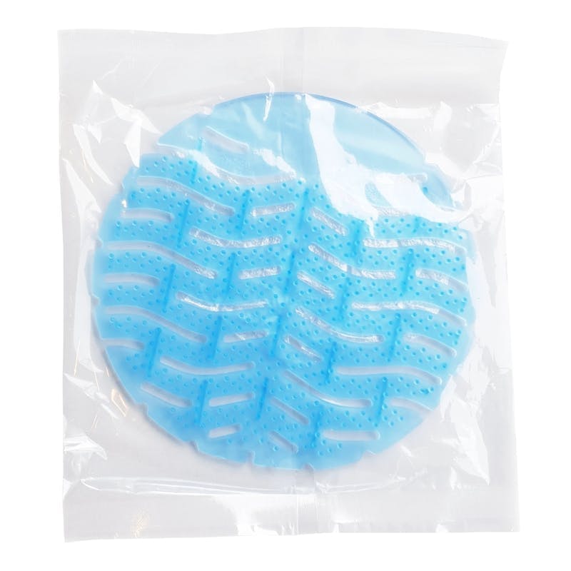 Euro 49974 Urinoirmatjes blauw met anti-spat haartjes diverse kleuren doos 10 stuks 5