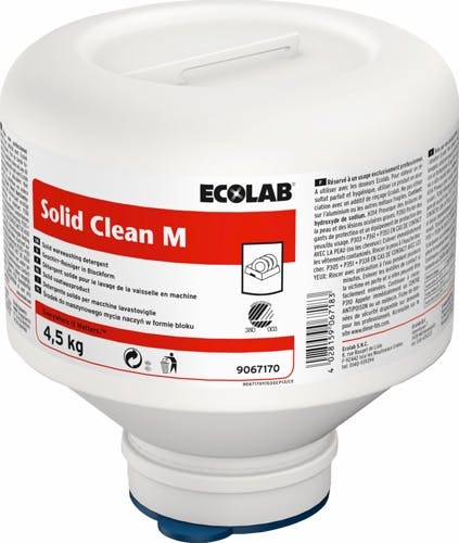 9067170 Ecolab Solid Clean M vaatwasmiddel 4x4,5 kg